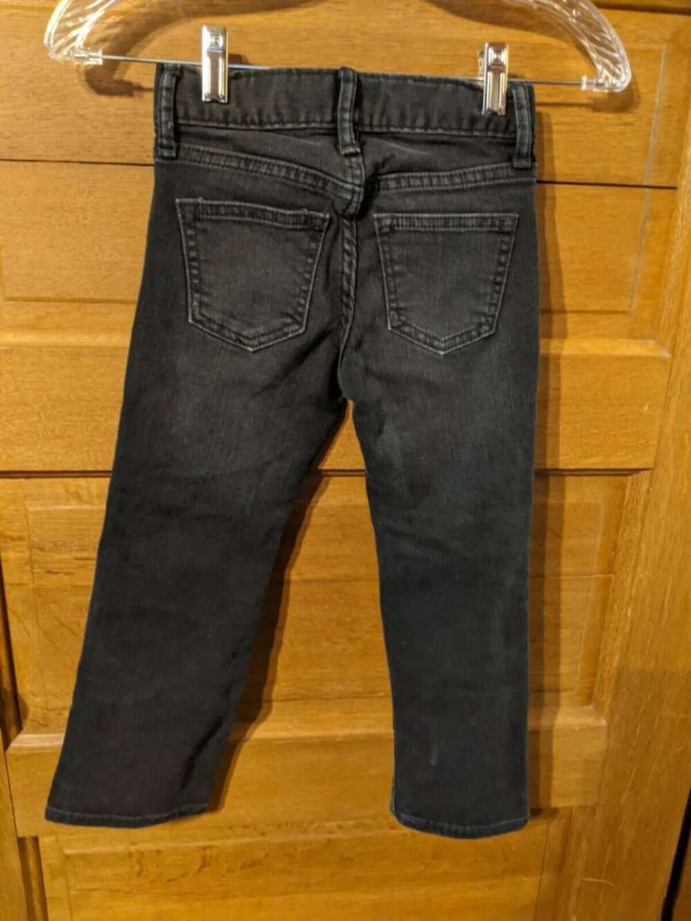 Old Navy Boys Jeans 5 Regular Adjustable Waist Black Pants - Picture 5 of 6